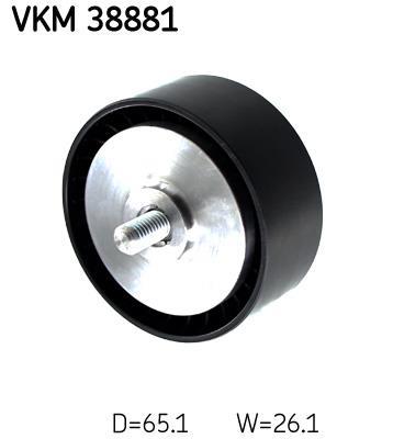 Galet enrouleur de courroie d'accessoire SKF ref. VKM 38881
